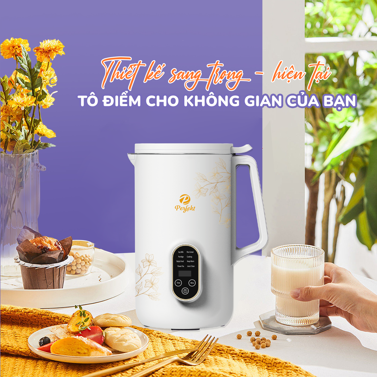 Máy làm Sữa Đa Năng Cao Cấp Perfekt